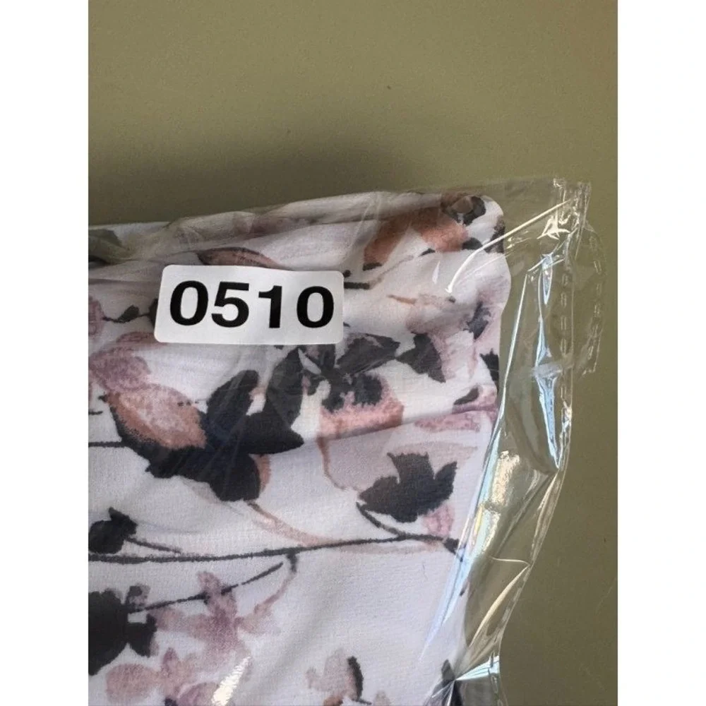 Lane Bryant Dress Women's 16 Beige Floral Prairie Romantic Garden Party Bohemian - Picture 7 of 16